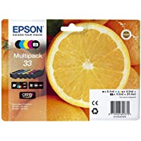Los mejores  - Epson c13t33374011 Cartuchos de Tinta original Pack of 5 válido para los modelos XP-530- XP-540- XP-630- XP-635- XP-640…